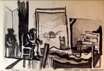 02 'Atelier' Tusche 58x42cm 1977