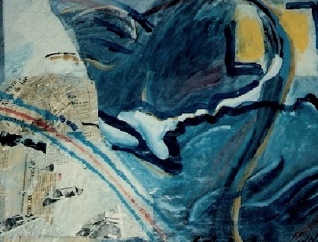 1 - 1994 'Bom dia' (Guten Morgen) Acryl,Papier 80 x 60cm (Verkauft) 