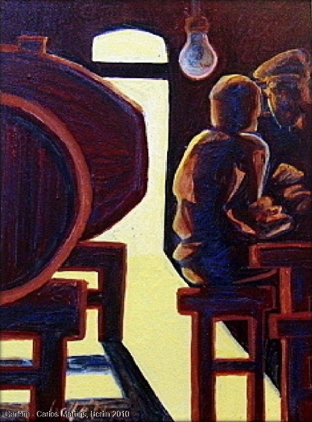 2010 Homo Urbano, Acryl,Leinen 30x40cm (Verkauft)