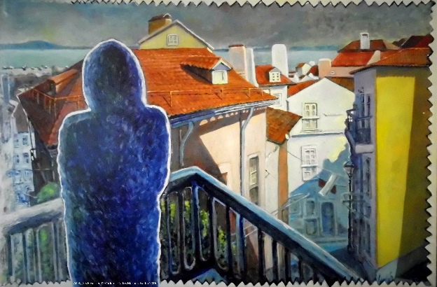 2016 'Fado Azul' Mischtechnik, Leinen 120 x 80 cm